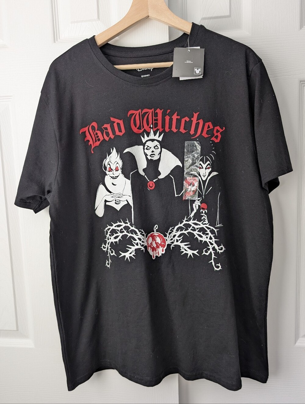 Disney NWT Villains Bad Witches Short Sleeve Top Ursula Maleficent Evil, XL